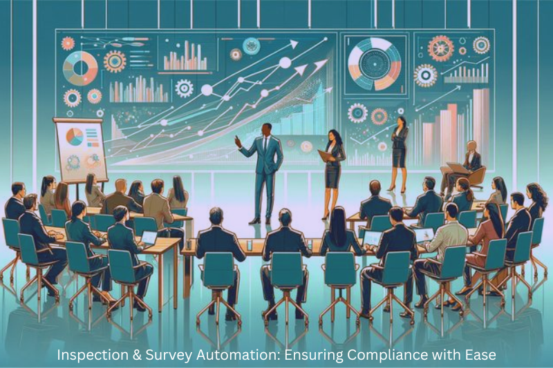 Digital inspection and survey automation ensuring compliance for maritime operations